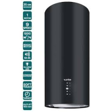 Витяжка VENTOLUX CILINDRO 35 BK (1200) ST MM