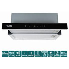 Витяжка VENTOLUX GARDA 60 BK/BG (1100) TC MS LED